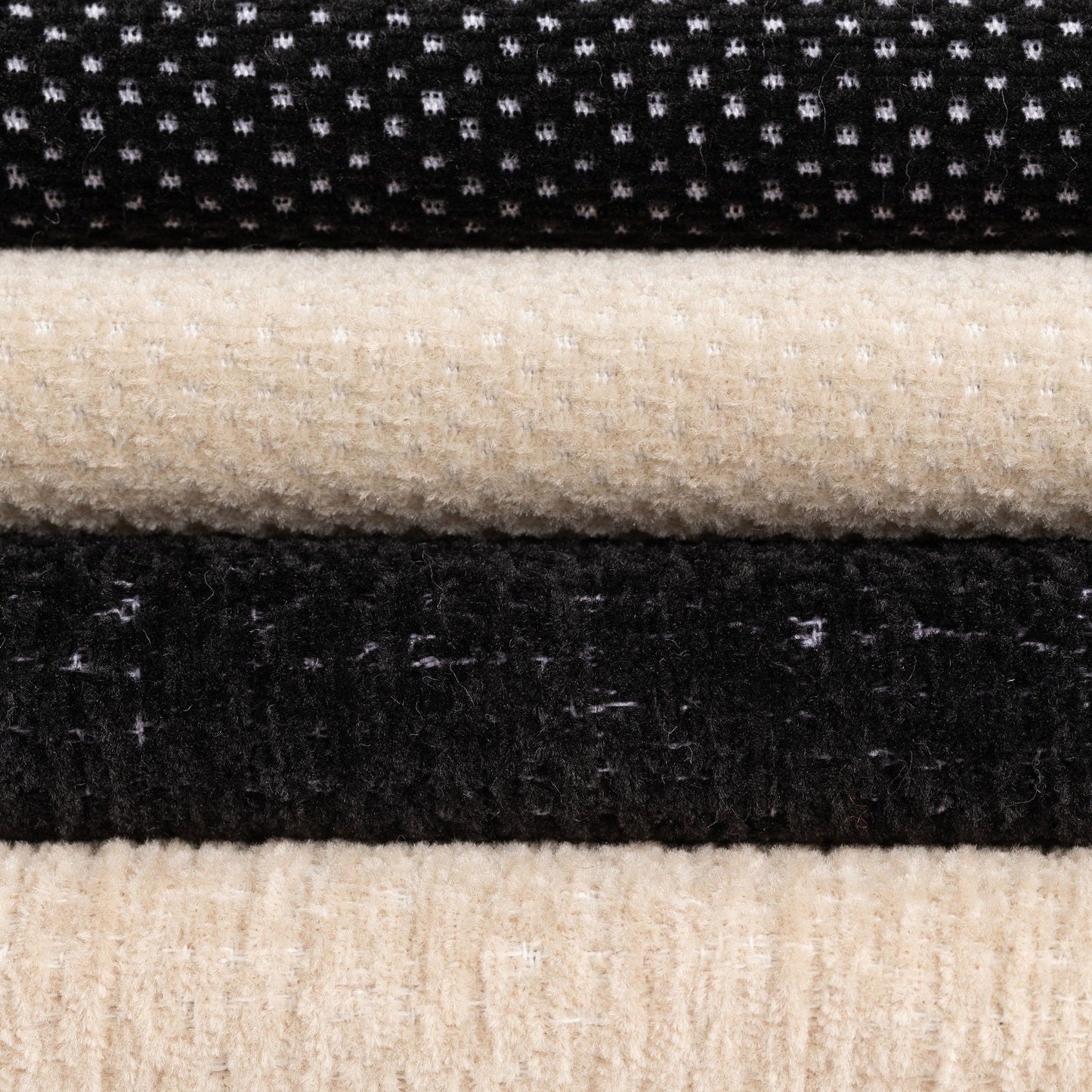 Chenille Negro Jaspeado