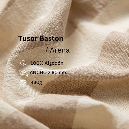 Tusor Bastón Arena 2.80 Ancho