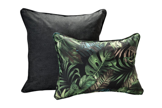 Cojín Estampado Maranta Preto