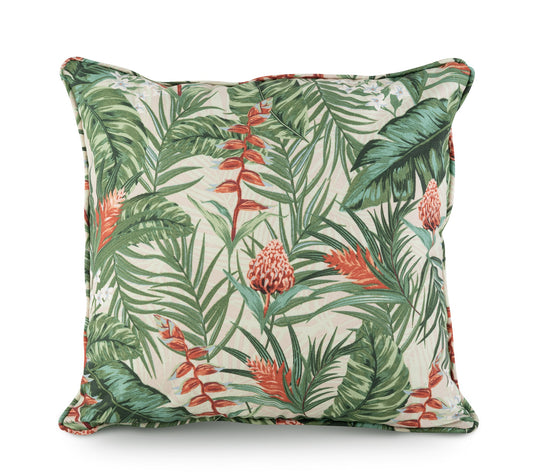 Cojín Estampado Tropical Beige