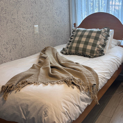 Manta Waffle 100% Algodón Color Visón