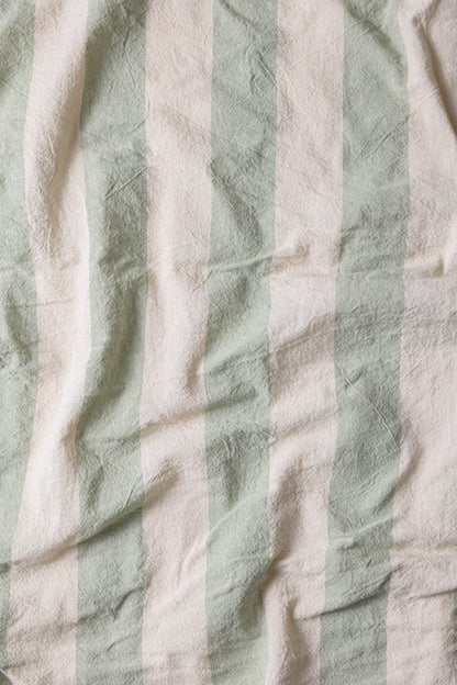 Cojín Tusor Baston Verde
