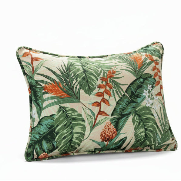 Cojín Estampado Tropical Beige
